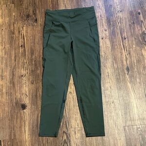 Sweaty Betty Olive Zero Gravity 7/8 Leggings